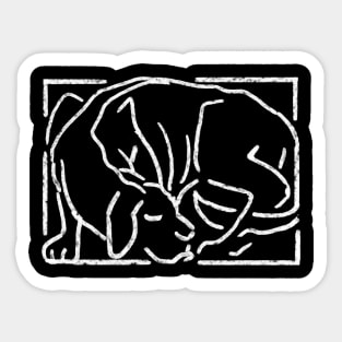 Hunting dog Sticker